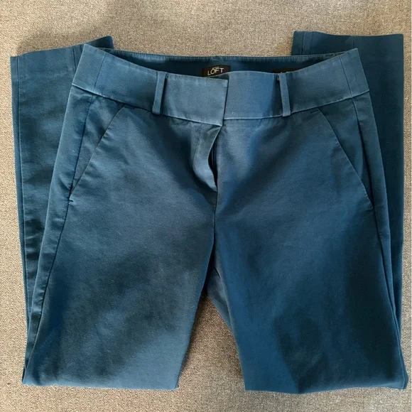 Loft Teal Pants - Picture 2 of 3